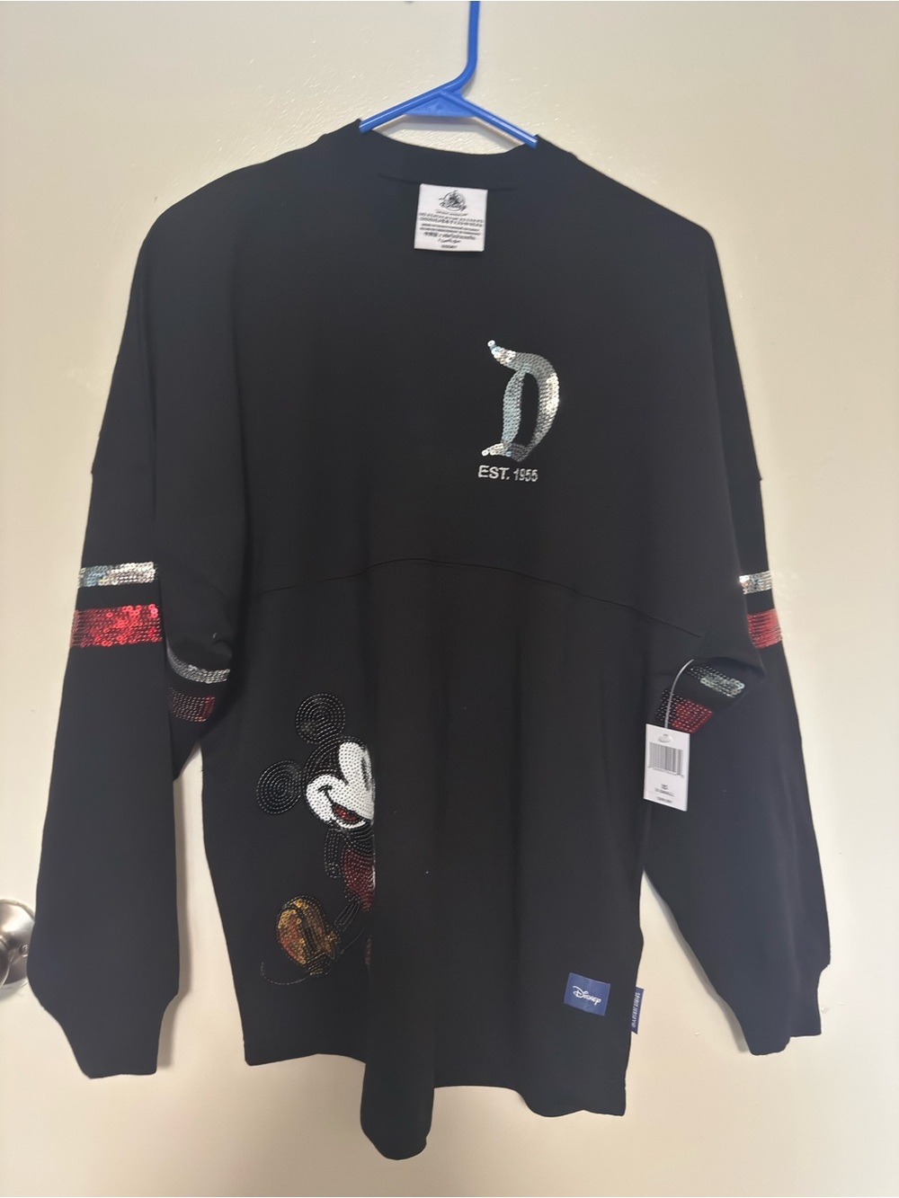 Disney Parks Disneyland Sequin Mickey Spirit Jersey Size XS